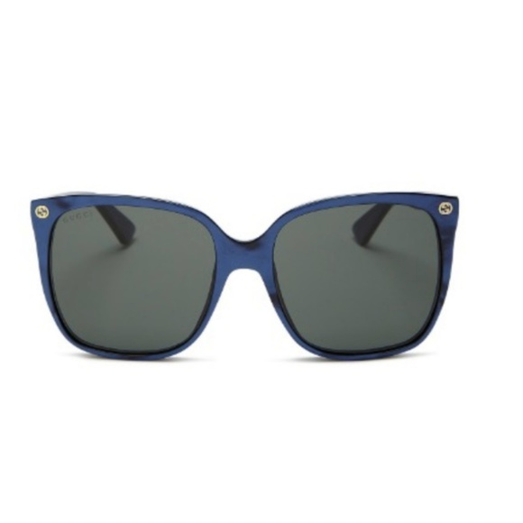 Gucci Accessories - Gucci Blue Gray Gradient Square Sunglasses 57mm